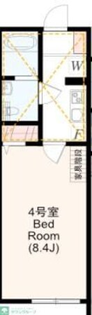 アザーレ・ナッジ読売ランド前の物件間取画像